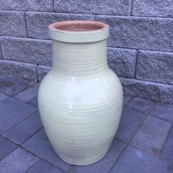 Glazed Terracotta Floor Vase