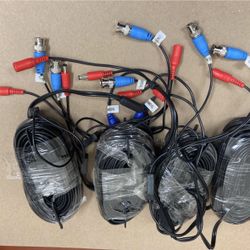  60ft Swann universal Security Camera Extension Cables (Set of 4) Upgrade or extend cables