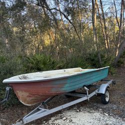 13 Ft Fiberglass Jon Boat