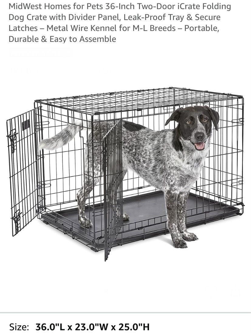 MidWest 36-Inch Two-Door iCrate