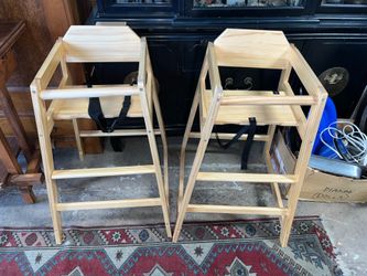 Baby High Chairs Solid Wood (New Never Used)