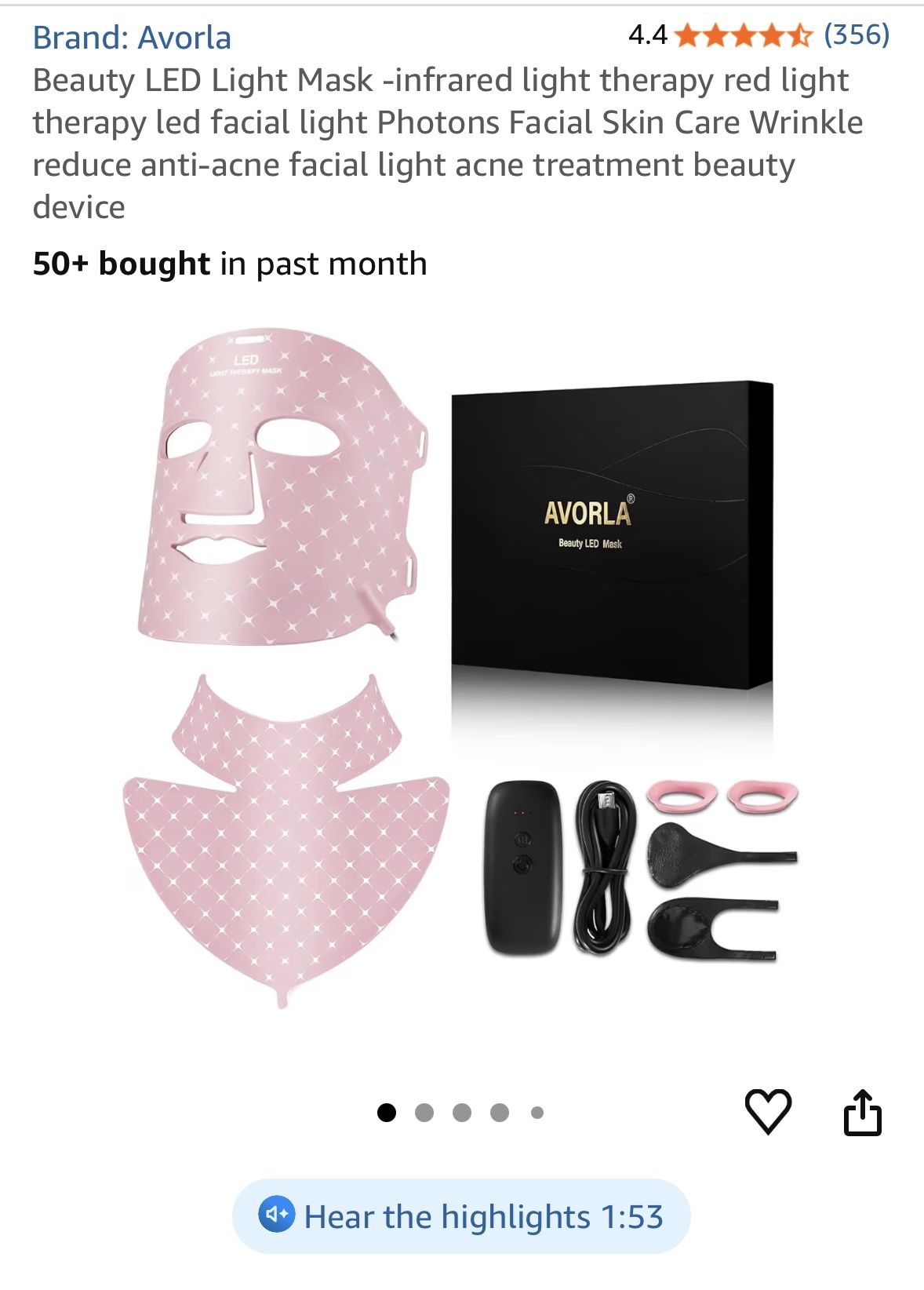 LED Light Therapy Face Mask