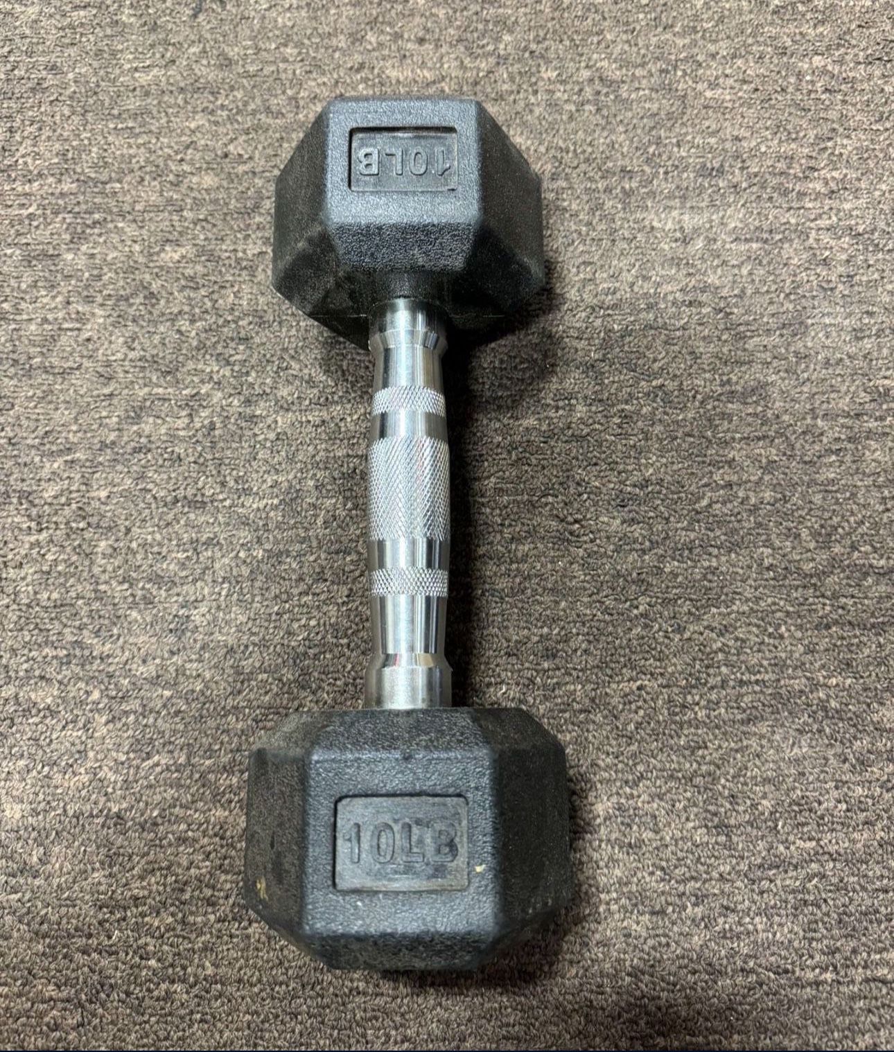 Dumbbell 10lbs Single CAP BARBELL COATED $10