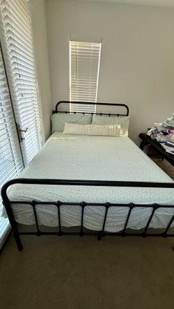 Queen Size Frame and Mattress