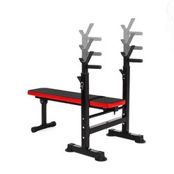 BalanceFrom LX400 Adjustable Olympic Workout Bench with Squat Rack