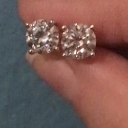 2 ct Moissanite diamond Earrings 
