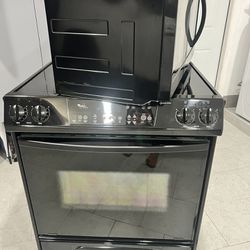 microwave and stove