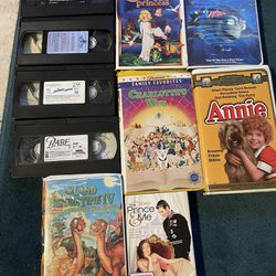 10  FAVORITE VHS POPULAR CHILDREN MOVIES 