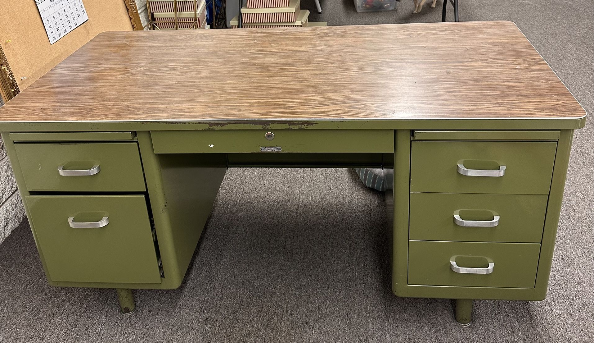 Vintage Metal Desk