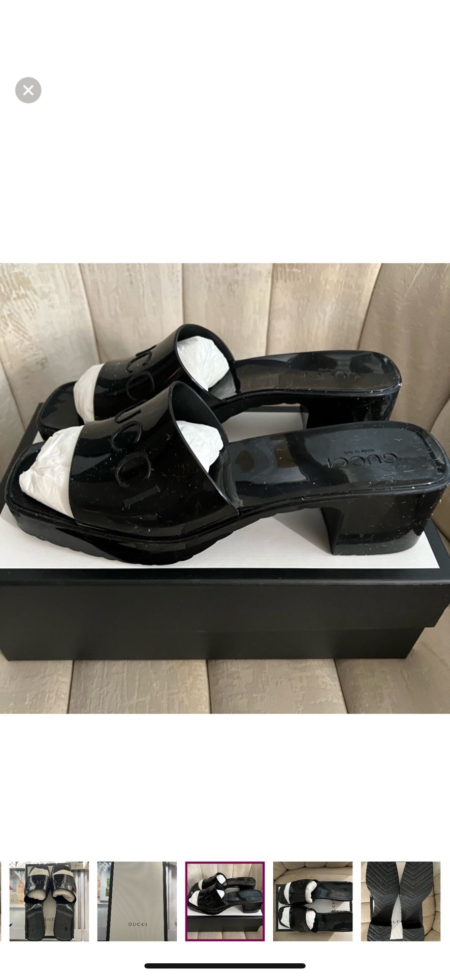 Gucci Jelly Slide Sandals 