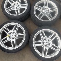 Mercedes c300 AMG wheels with tires 2010 and up