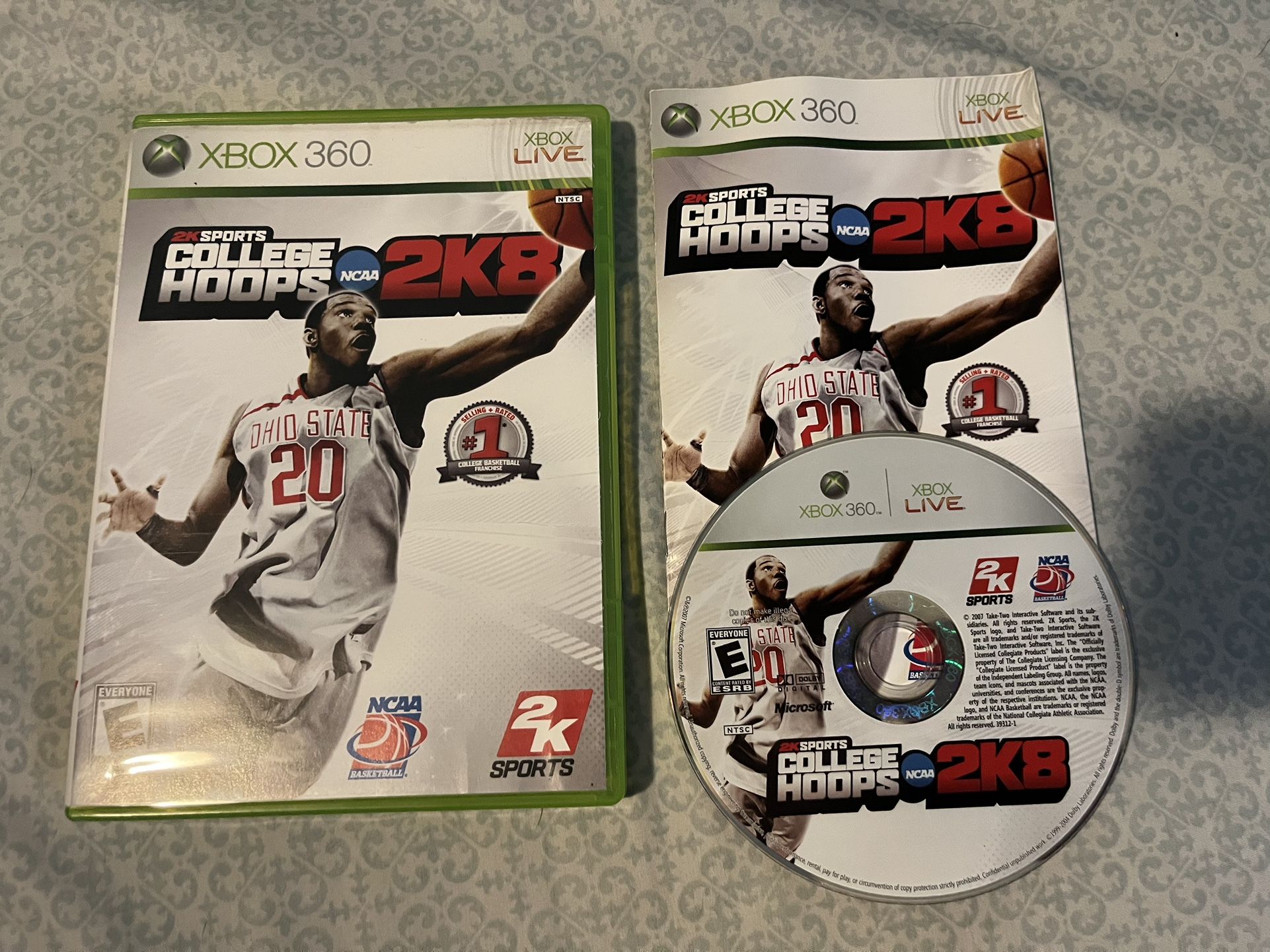 NCAA College Hoops 2k8 For Xbox 360 CIB CLEAN DISC for Sale in Lebanon