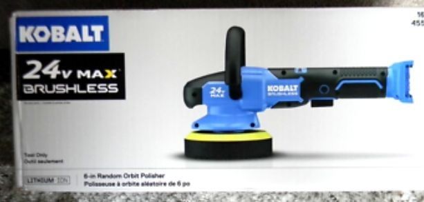 NEW KOBALT 24V Volt MAX Brushless 6" RANDOM ORBIT POLISHER KPO 124B-03