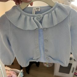 Janie And Jack Baby Blue 6-12 Month Sweater