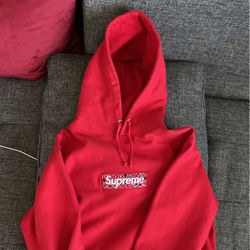 Red Supreme Bandanna Box Logo