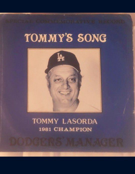 Tommy Lasorda Special Commemorative Record LA Dodgers HOF