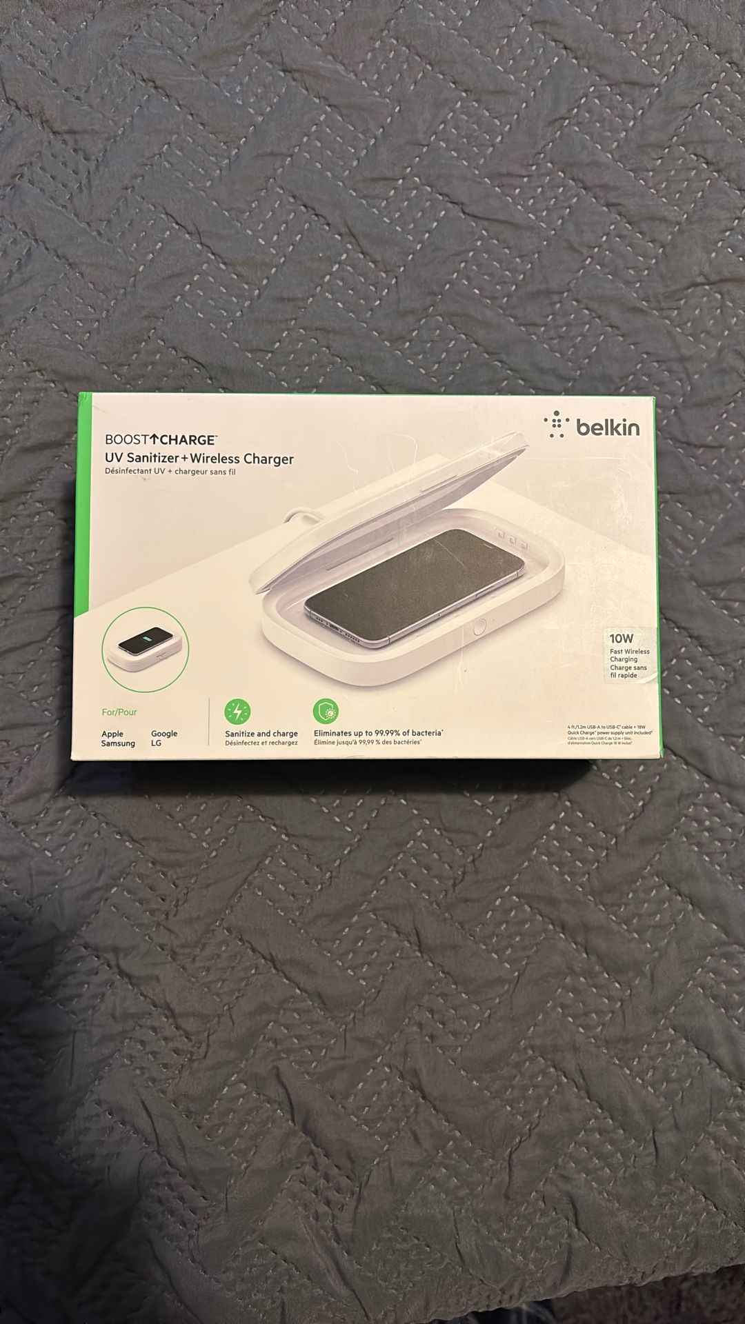 Belkin Boost Charge UV Sanitizer + Wireless Charger