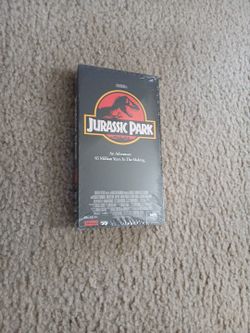 Original Factory Sealed Jurrasic Park VHS Tape Universal Shrink Wrap!