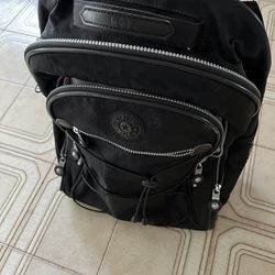 Kipling Black Backpack With Wheels