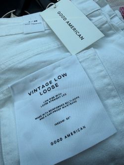 Women’s good American white jeans