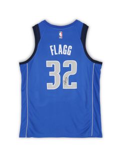 Cooper Flagg Dallas Mavericks Autographed Fanatics Authentic Nike Blue Icon Swingman Jersey