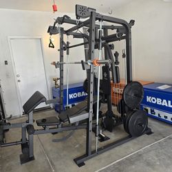Smith Machine 2001 | Multi-Use Adj Bench | Gym Equipment | Fitness | Squat Rack | Excercise |🔴WEIGHTS AND BARBELL SOLD SEPARATELY 🔴 FREE DELIVERY 🚚