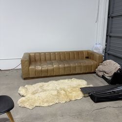 CB2 Leather Couch
