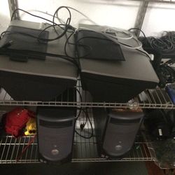 2 printers, and 2 computer desktops (work great)