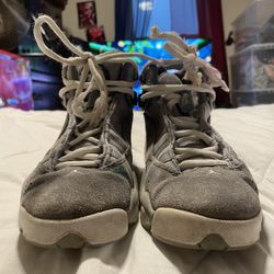 Air Jordan Gray Kids Girls Athletic Basketball Shoes