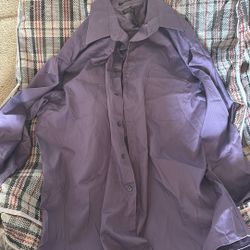 Satin Twill Button Up Size 32/33 Extra Large