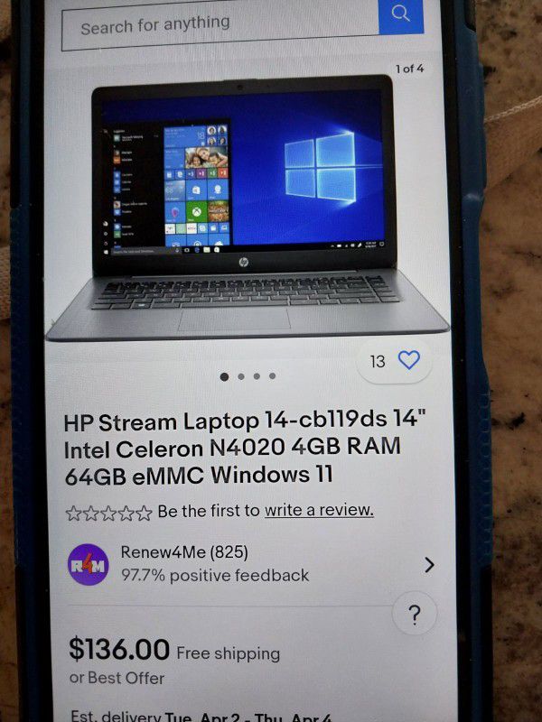 HP Laptop In New Condition With Charger $90 Firm