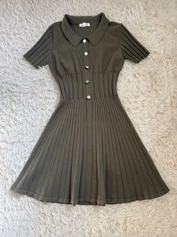Olive green dress
