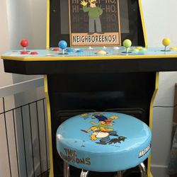 Arcade1Up - The Simpsons 30th Edition Arcade with Stool and Tin - Multi