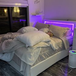 Queen Bed With Mattress 