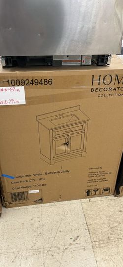 30 in white bathroom vanity
