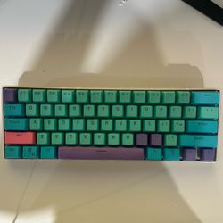 60 Percent Keyboard BOYI Blue And Purple Custom Keycaps 