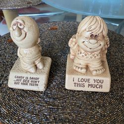 Paula Figurines/ Set of 2 / Funny Sillisculpt Figurines/Collectible 1970 & 1973