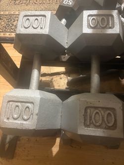 100lb dumbbells