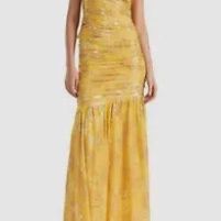 Shoshanna Women Yellow Sia Sunrise Dress