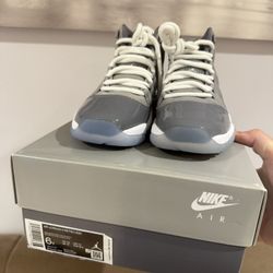 New Jordan 11 Cool Grey Size 6Y