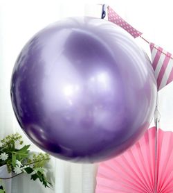 2pcs Metallic Purple 24 Inch Balloon Birthday Party Garland Supplies