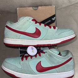 Size 9 - Nike Dunk Pro SB Low Mint Red