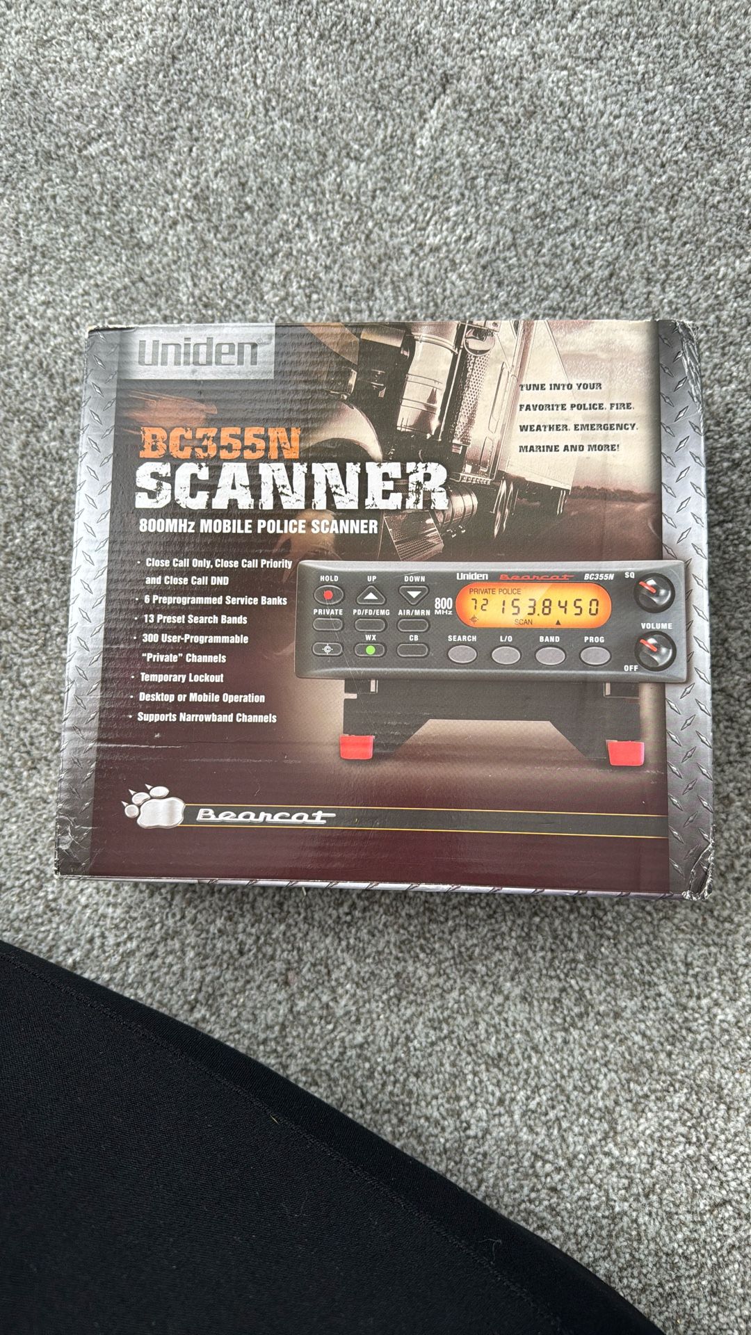 Uniden BC355N Mobile Police Scanner
