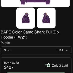 Purple Bape Hoodie