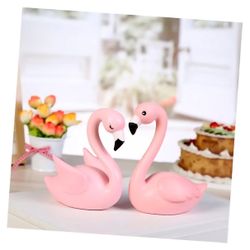 Cabilock Unique Flamingo Car Decor Pair Blinking and Tight Wings for Creative Car Ornaments and Home Decor