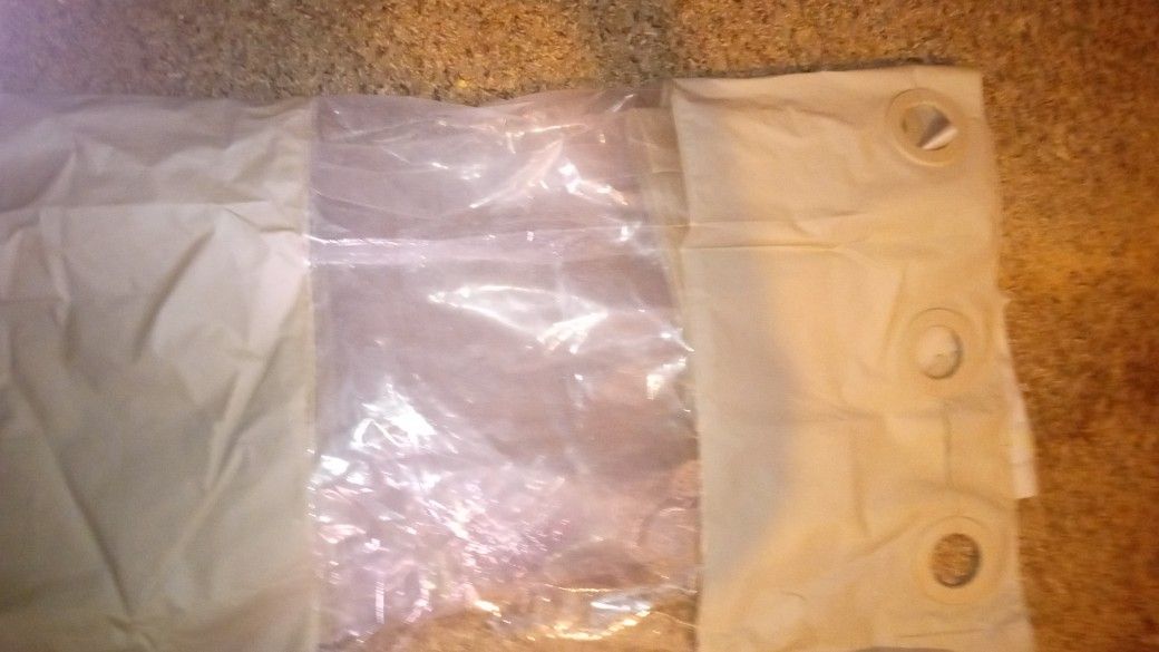 Shower Curtain With A Small Window 