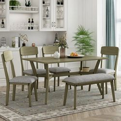 6 Piece Dining Table Set 