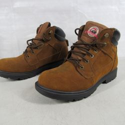 Brahma Suede Leather Waterproof Mens Work Boots Size 10W Oil Resistant
