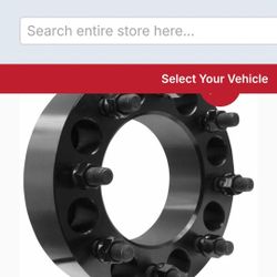 2 STEEL Wheel Spacers Adapters 8 on 6.50 2in 8(contact info removed) HSR-E14 Thick 116.7mm Hub M14x1.5 14x1.5 Thread Stud Fits Chevy Silverado 