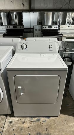 Amana White Basic Dryer - Automatic Dry